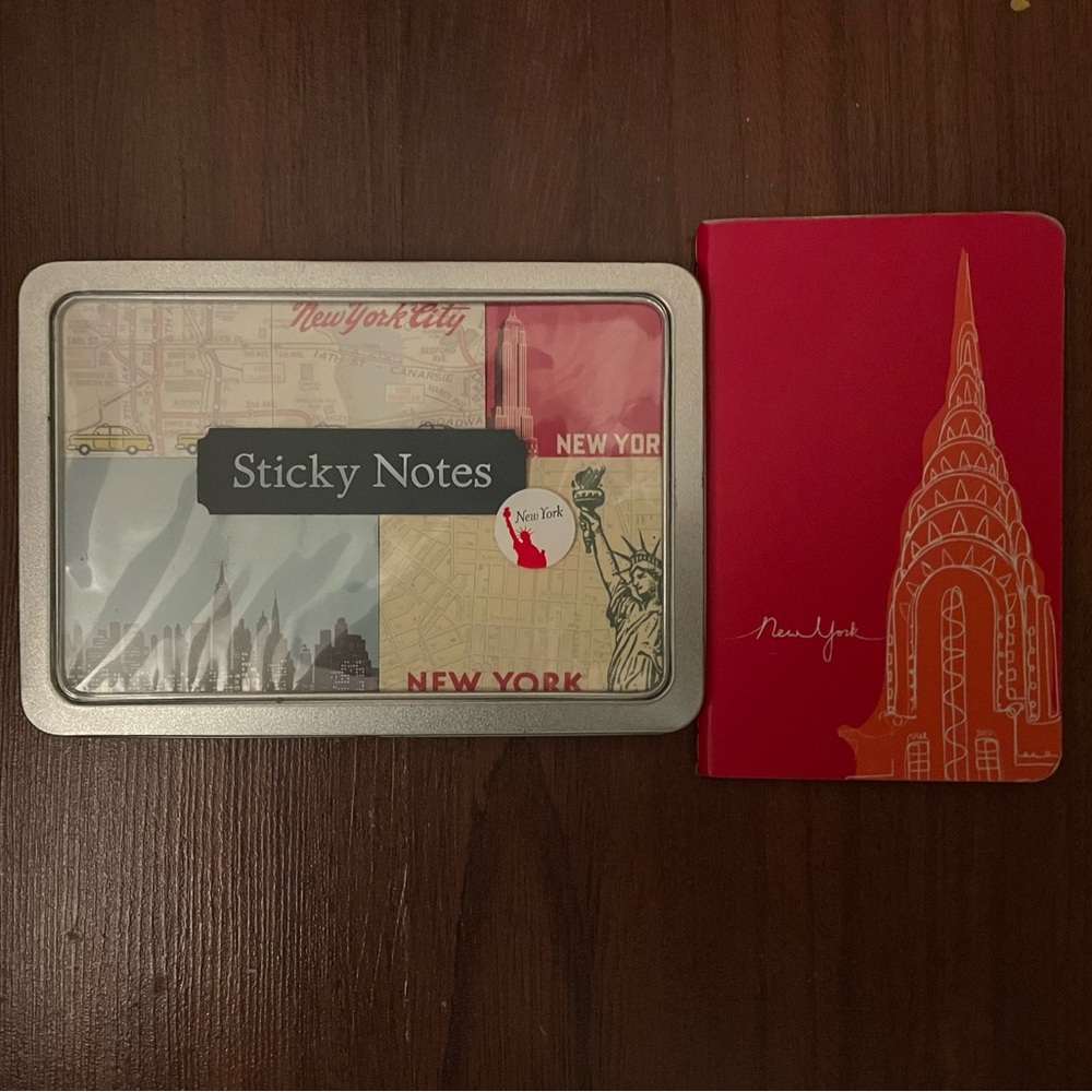 New York Assorted Sticky Notes & Notebook